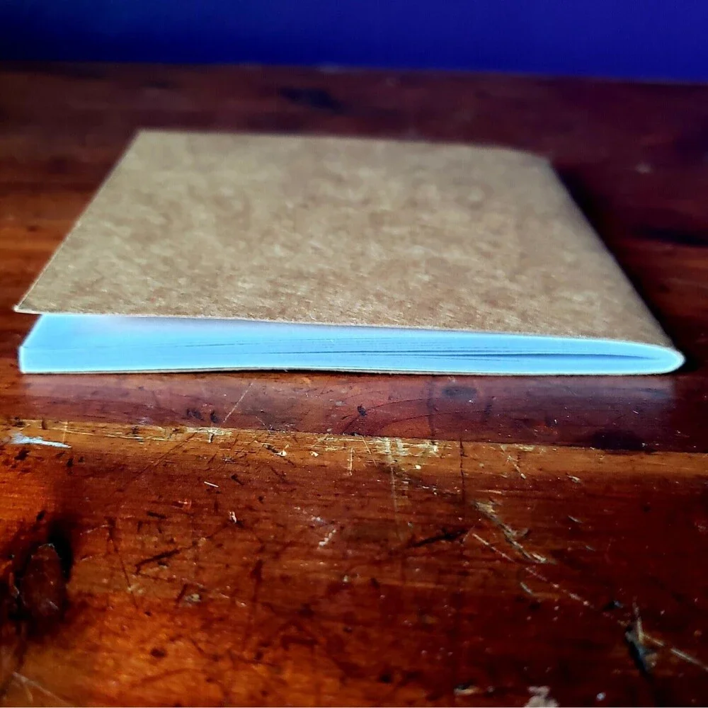 Beaver Stamped Blank Notebook Diary Journal Idea Pad - 4.25 x 4.25